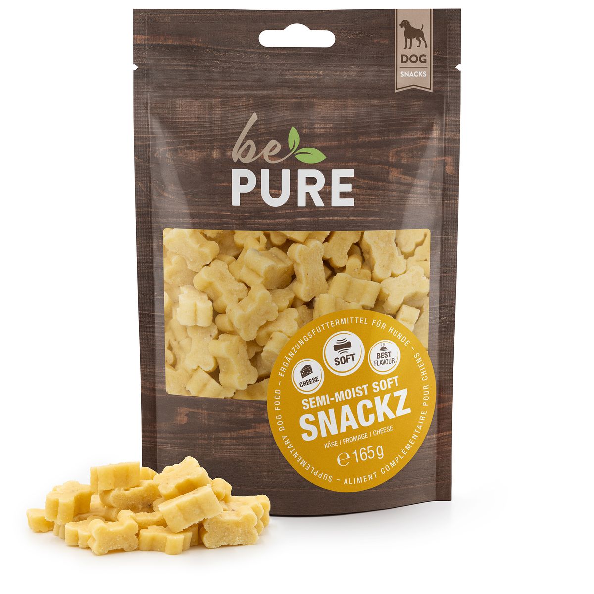 bePure Semi-Moist Soft Snackz mit Käse 165g