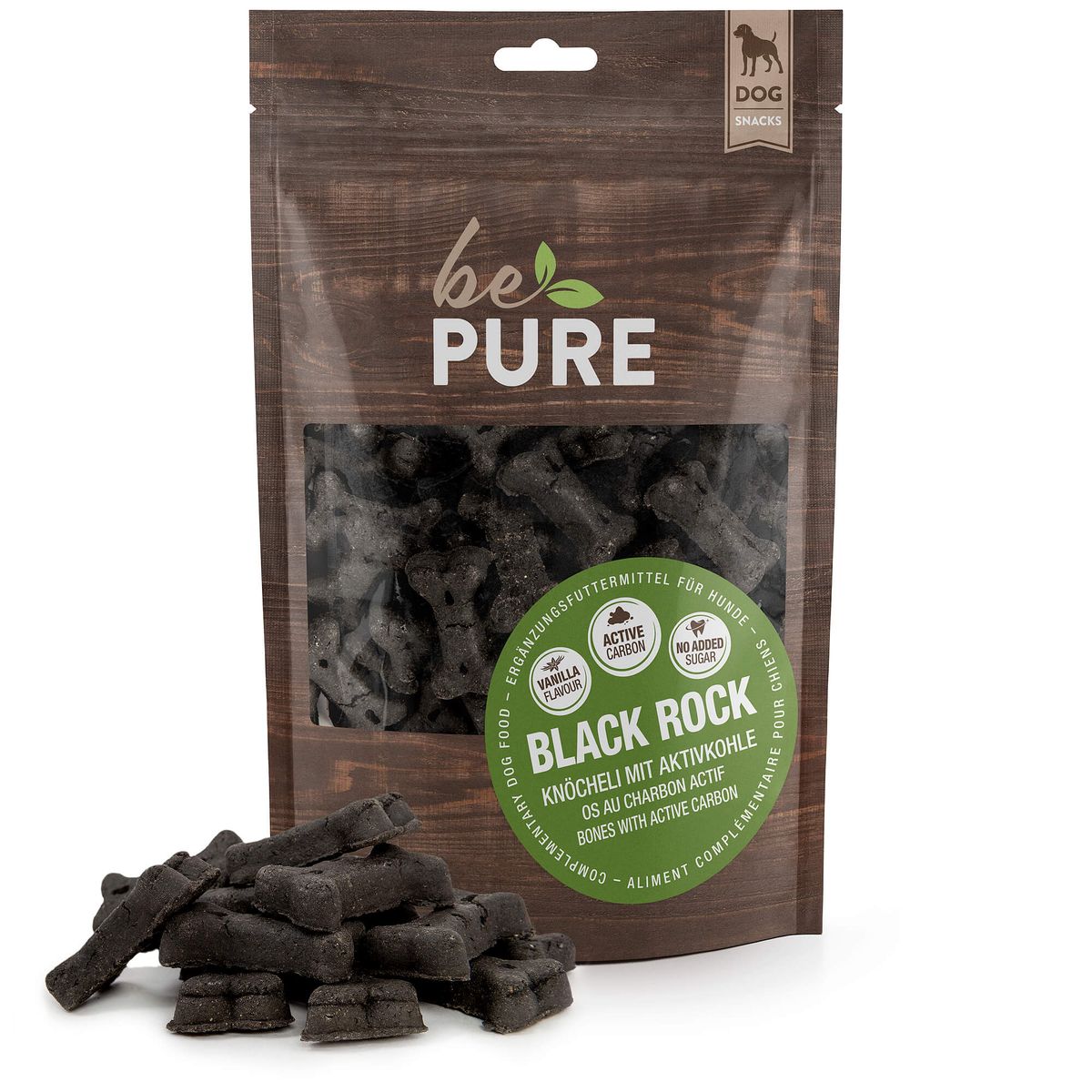 bePure Black Rock Knöcheli mit Aktivkohle