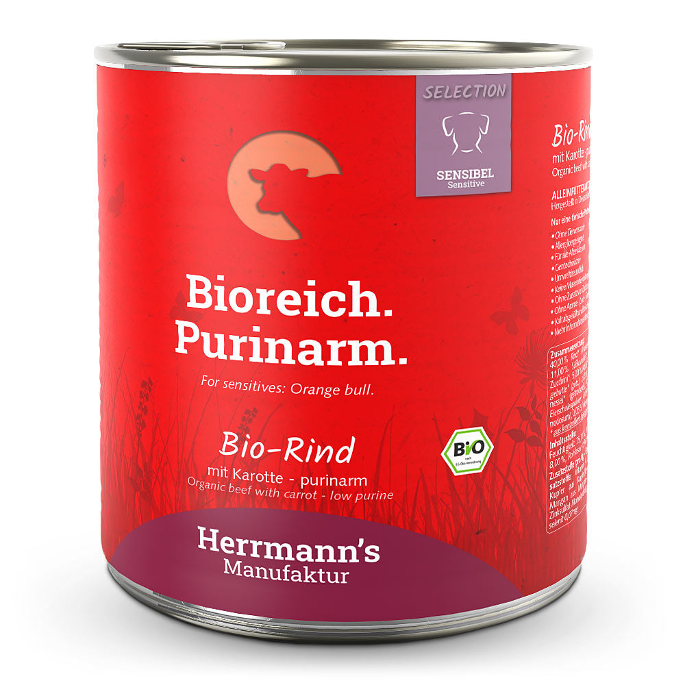Herrmann’s Bio Rind mit Karotten Purinarm