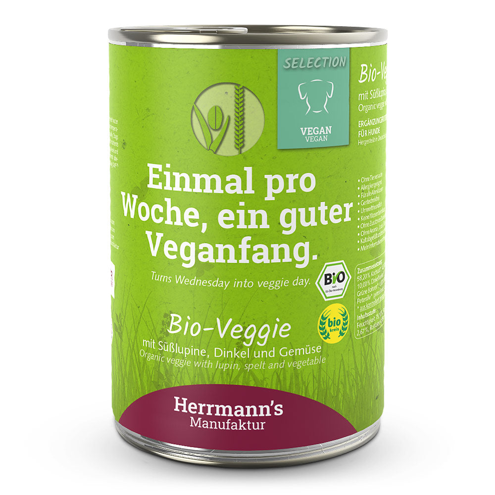 Herrmann’s Bio Veggie mit weisser Süsslupine und Dinkel