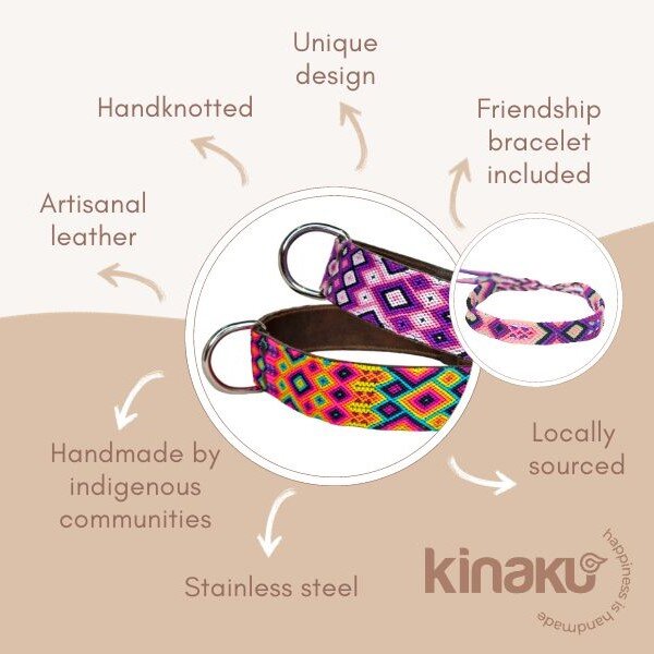 Kinakú Dog Collar COBA Grösse S im Set mit Leine