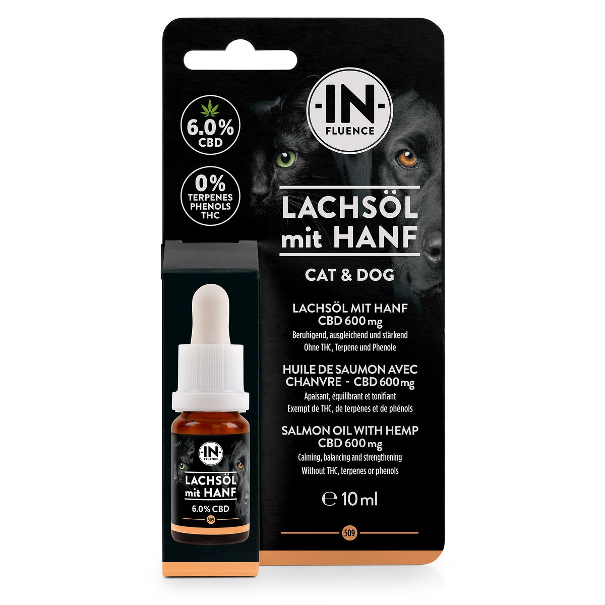 IN-FLUENCE Lachsöl mit CBD 6%