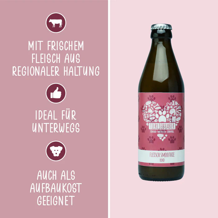 Tierliebhaber Fleisch-Smoothie mit Rind 320ml