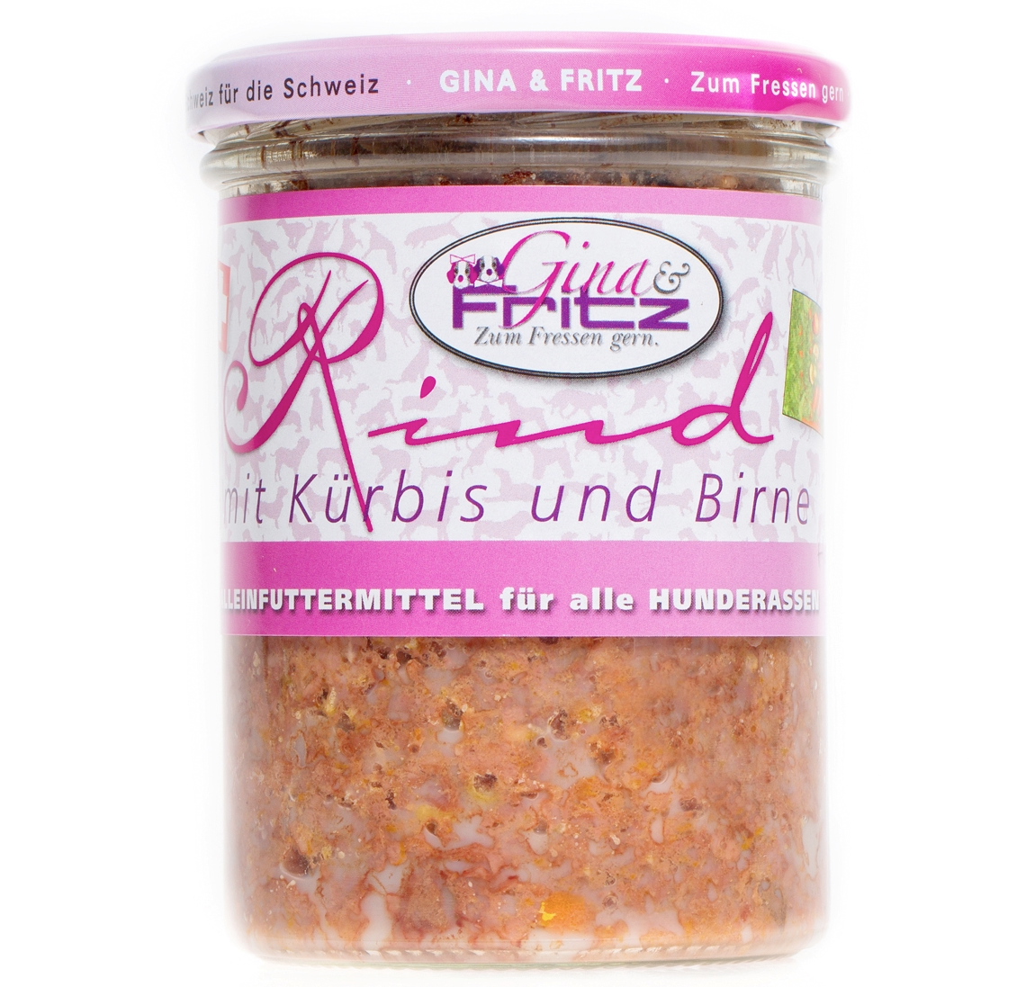 Gina & Fritz RIND mit Kürbis und Birne