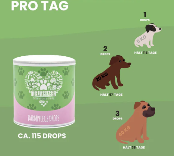 Tierliebhaber Darmpflege Drops 350g