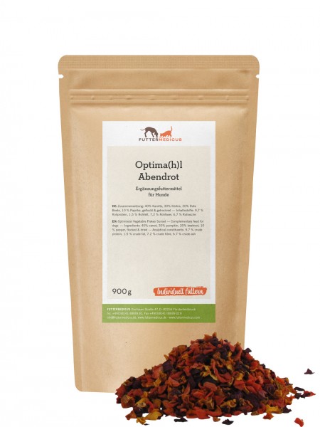 Futtermedicus Optima(h)l Gemüseflocken Abendrot 1 kg