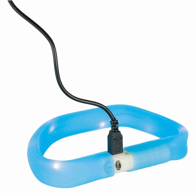 Trixie Flash Leuchthalsband Koralle, extra breit
