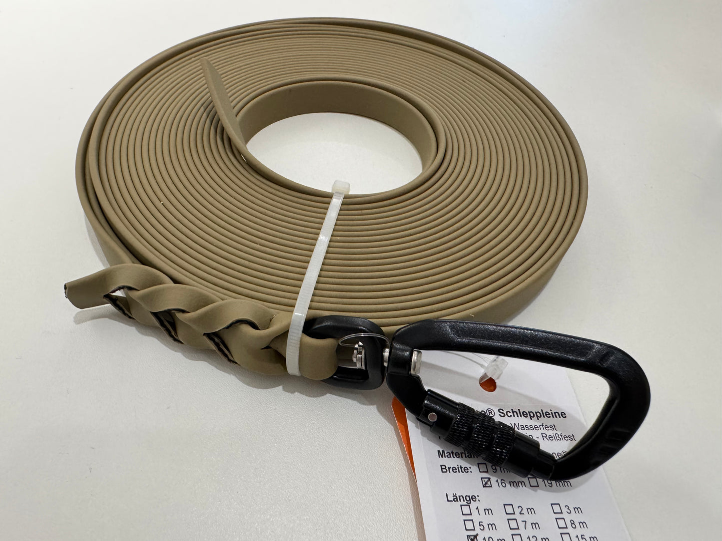 Lennie Schleppleine, 16 mm, 10 m, Beige (Khaki)