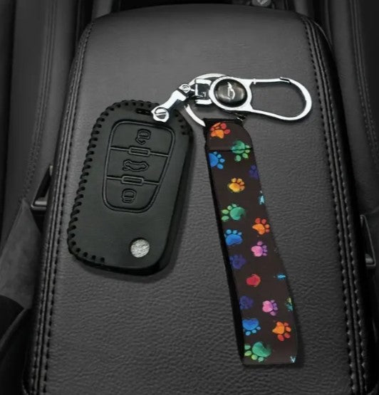 Schlüsselanhänger / Clickerband mit Pfotenprint