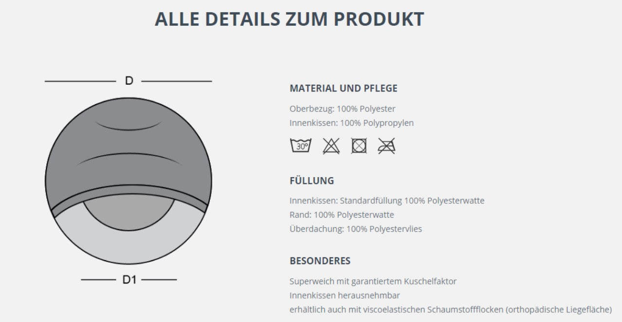 Padsforall Hundehöhle Shell Comfort
