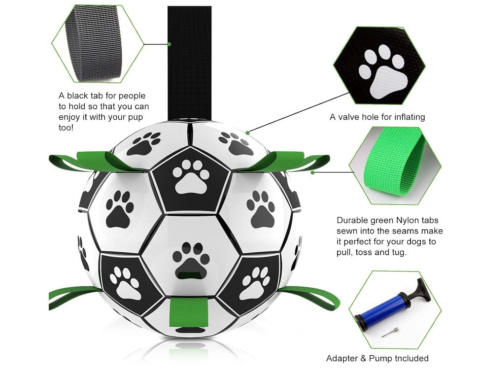 Spielball im Fussball-Design