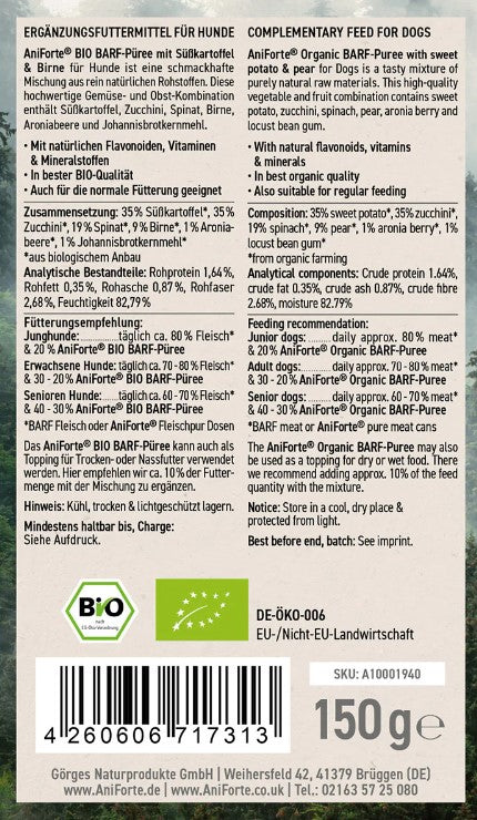 AniForte BARF-Line Bio Barf Püree