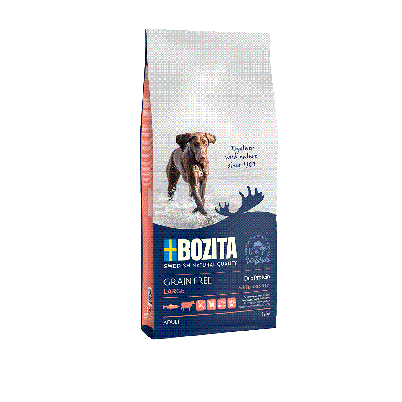 BOZITA GRAIN FREE SALMON & BEEF LARGE