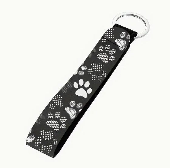Schlüsselanhänger / Clickerband mit Pfotenprint