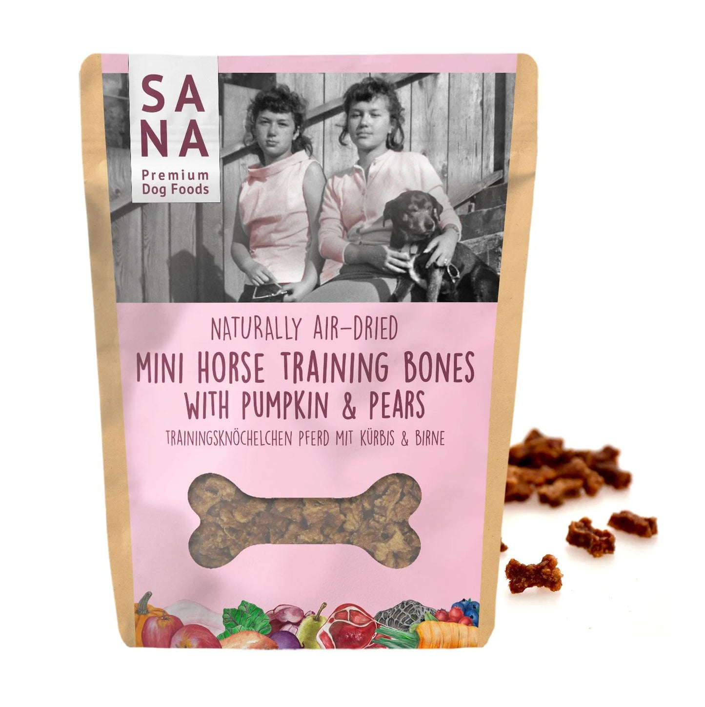 SANA Dog Training Bones mit Gemüse und Früchte