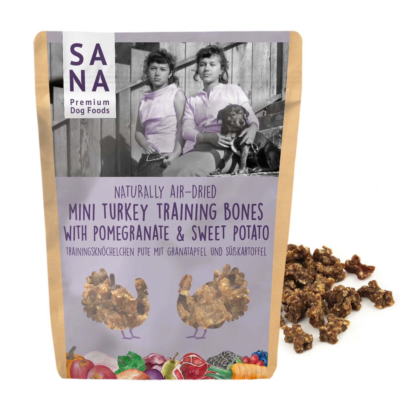 SANA Dog Training Bones mit Gemüse und Früchte