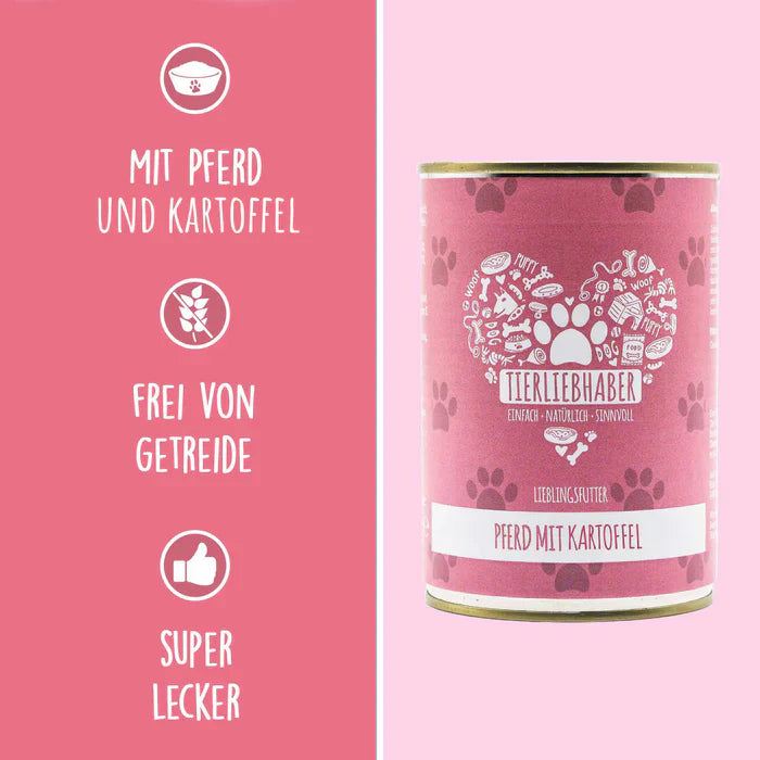 Tierliebhaber Pferd mit Kartoffel 400g