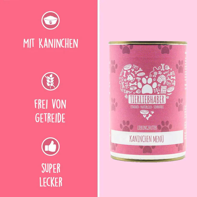 Tierliebhaber Kaninchen Menü