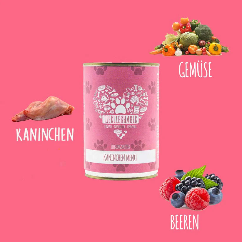 Tierliebhaber Kaninchen Menü