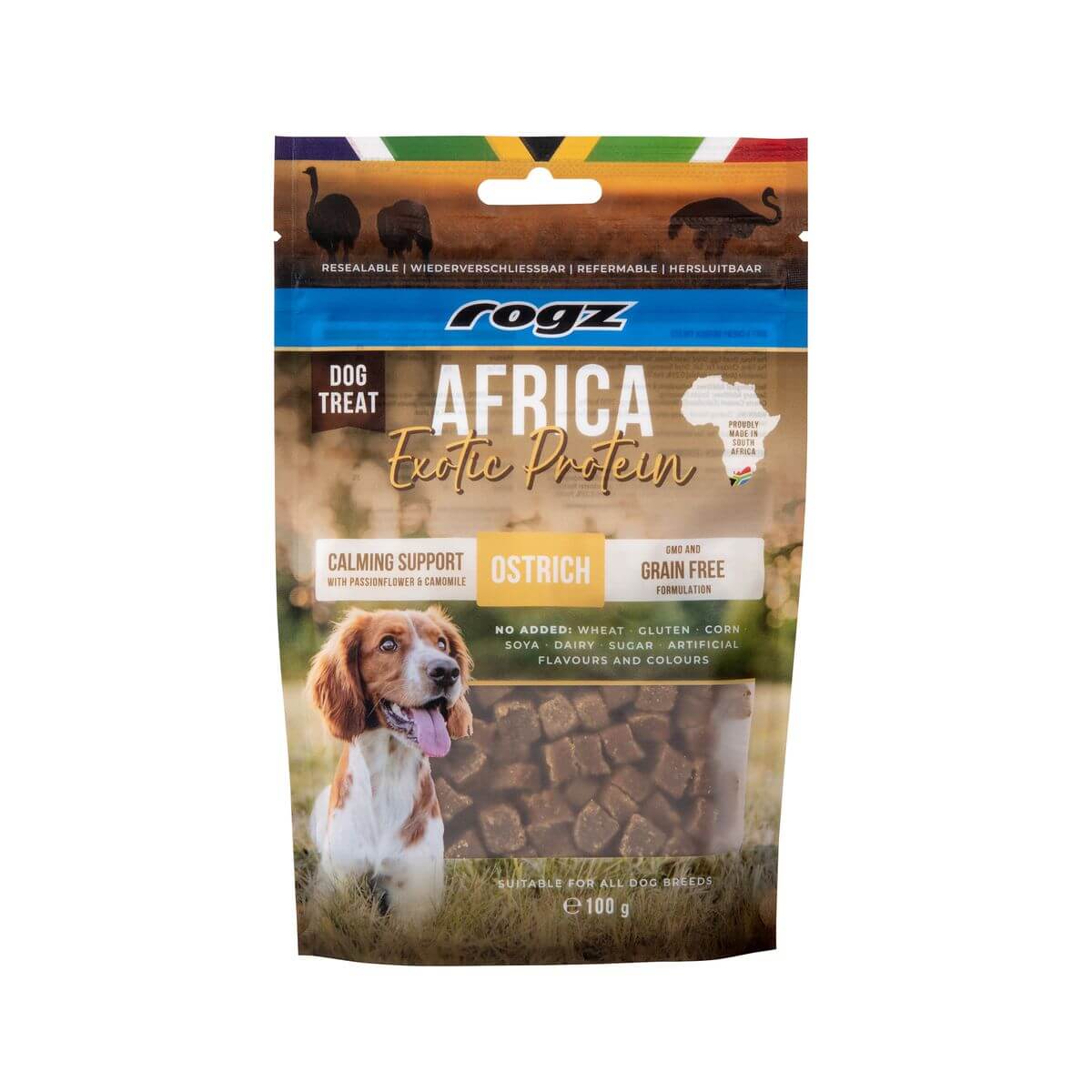 rogz Africa Exotic Calming Support Strauss 100g