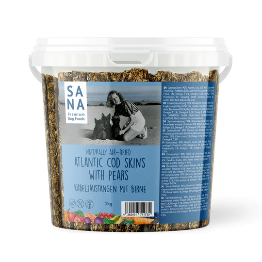SANA Dog Kabeljau Stangen 1 kg Eimer