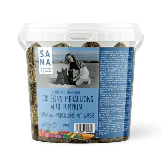 SANA Dog Kabeljau Stangen 1 kg Eimer
