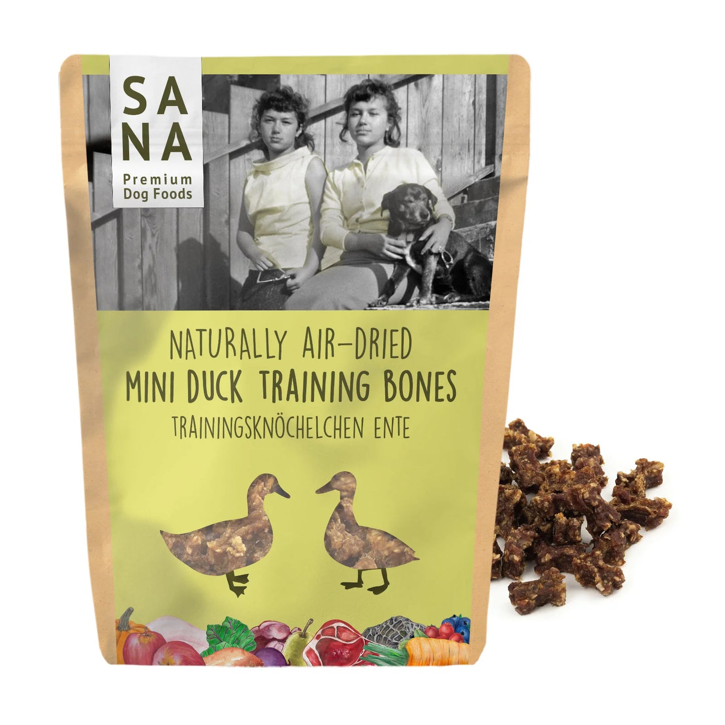 SANA Dog Training Bones mit Gemüse und Früchte