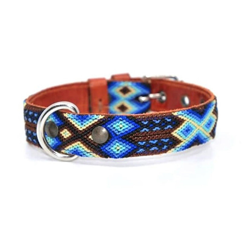 Kinakú Dog Collar TULUM im Set mit Leine, Grösse S