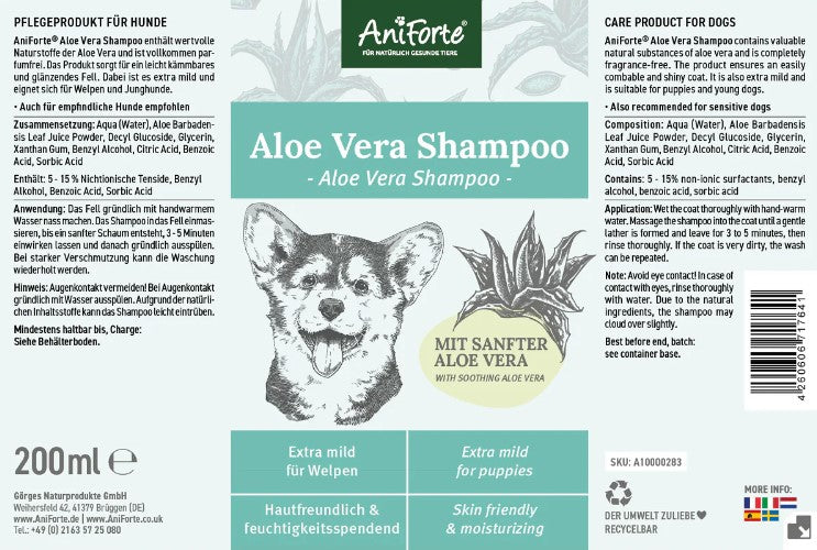 AniForte Welpen Shampoo Aloe Vera