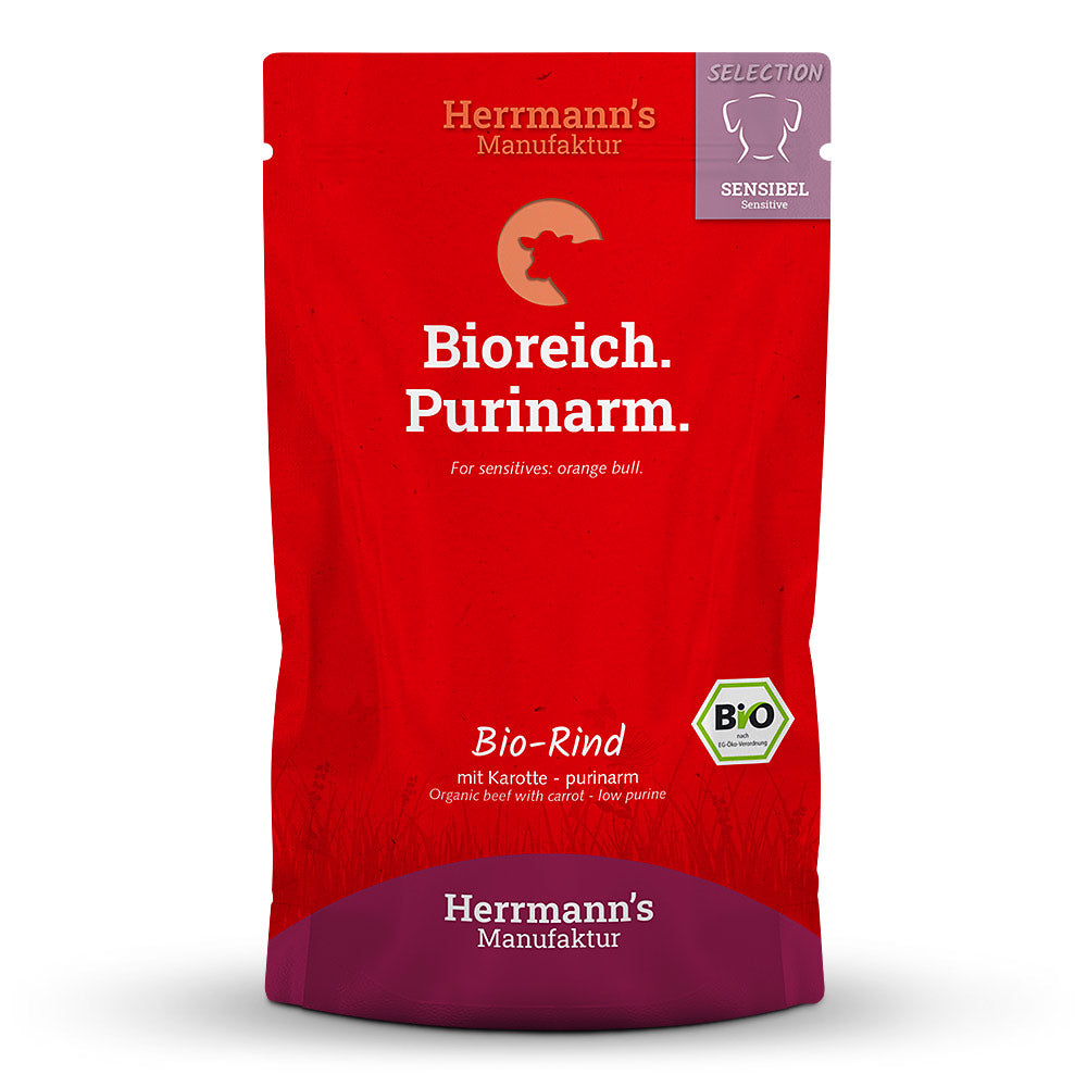 Herrmann’s Bio Rind mit Karotten Purinarm