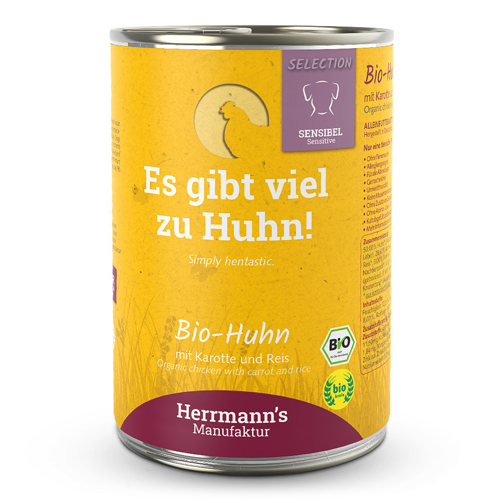 Herrmanns Sensibel Bio Huhn mit Karotte und Reis
