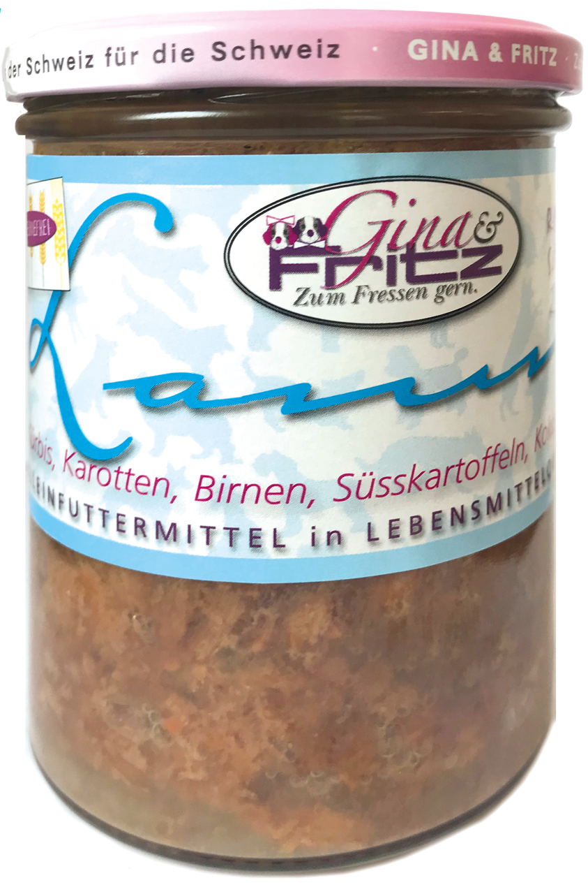 Gina & Fritz LAMM GETREIDEFREI mit Kürbis, Karotten, Birnen, Süsskartoffeln, Kokosflocken