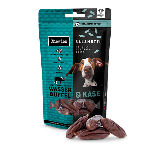 Chewies Salametti Wasserbüffel & Käse 60g