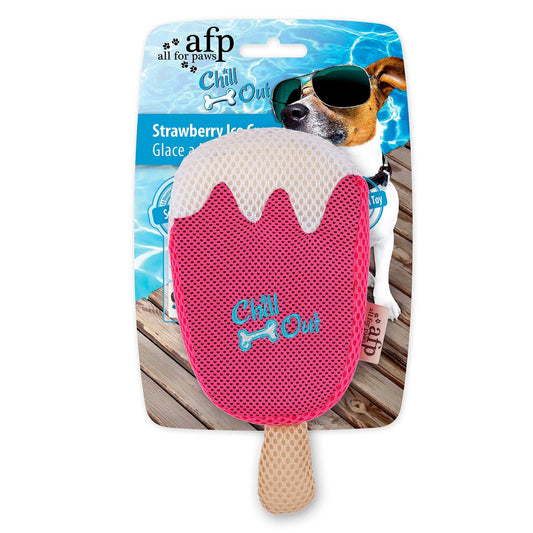 All For Paws Chill Out Stawberry Ice Cream Hundespielzeug