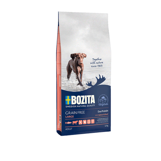 BOZITA GRAIN FREE SALMON & BEEF LARGE