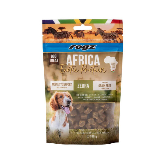 rogz Africa Exotic Mobility Support Zebra 100g