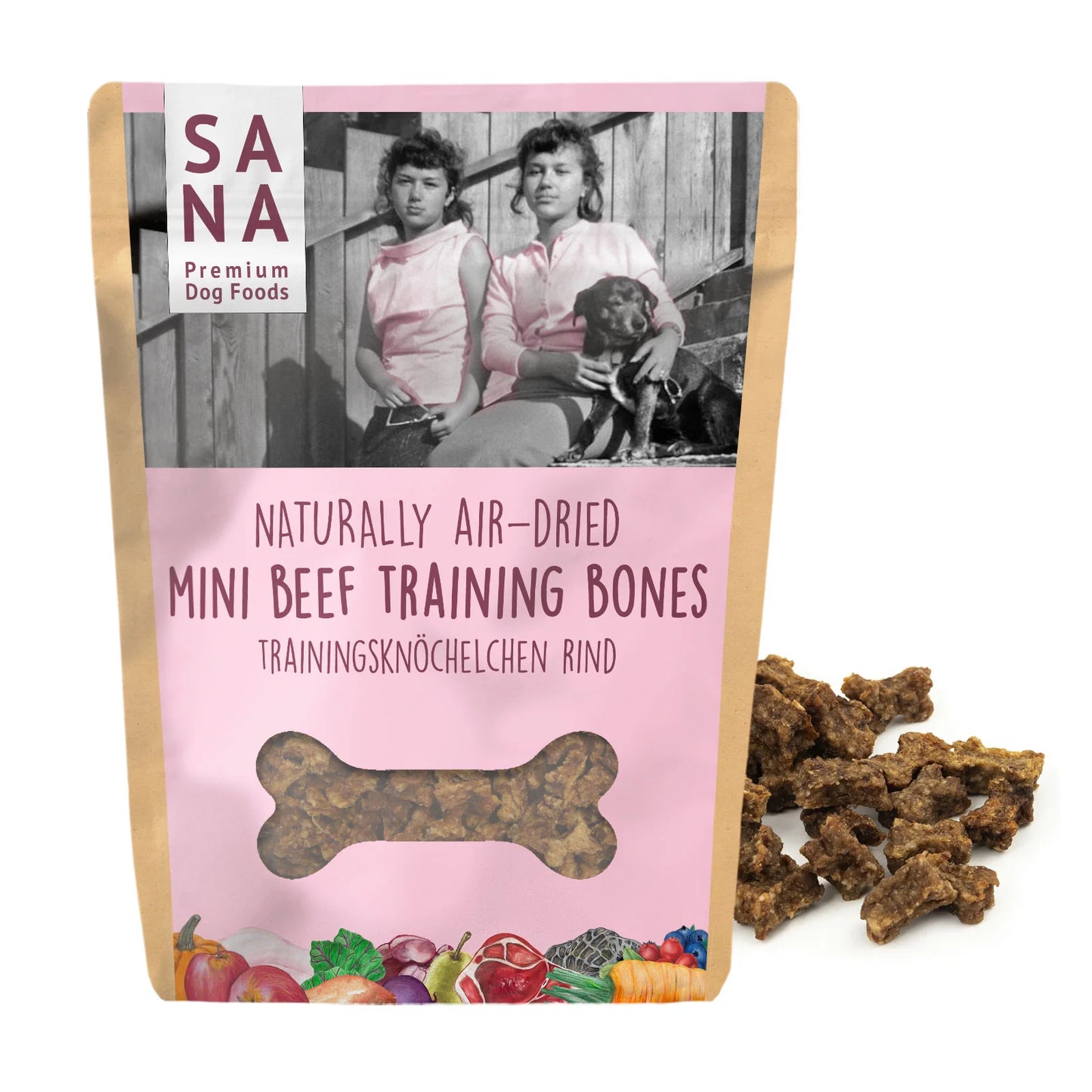 SANA Dog Training Bones mit Gemüse und Früchte