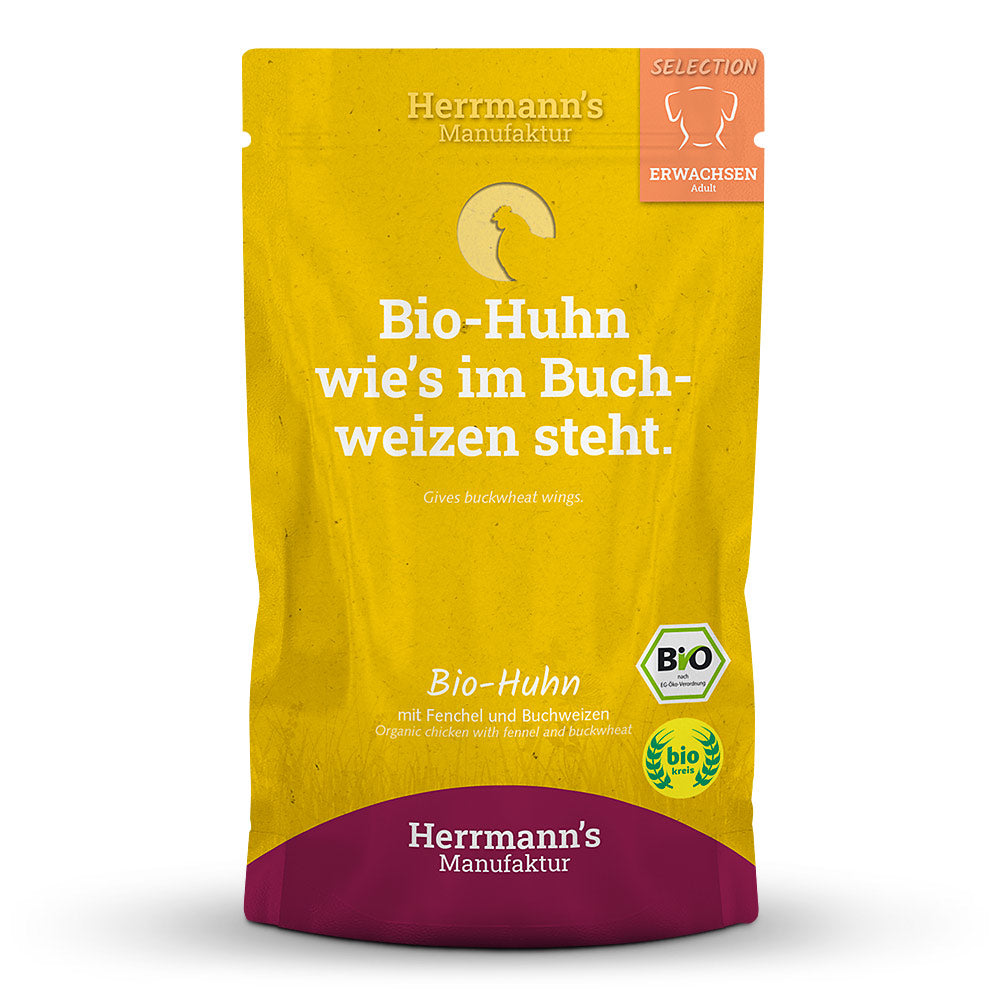 Herrmanns Bio Huhn mit Fenchel und Buchweizen