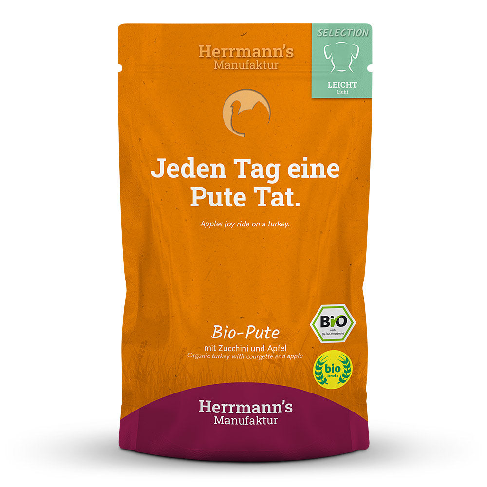 Herrmann’s Leicht Bio Pute mit Zucchini und Apfel