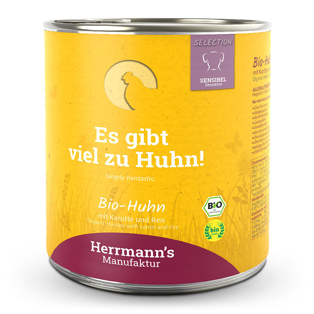 Herrmanns Sensibel Bio Huhn mit Karotte und Reis